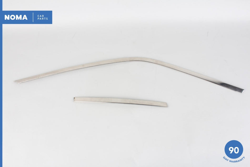 95-97 Jaguar XJ6 VDP X300 Front Left Driver Door Window Molding Chrome Set OEM