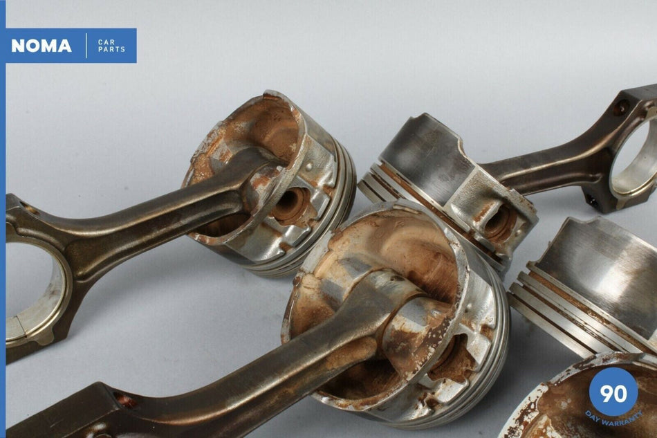 00-08 Jaguar X204 S-Type AJ6 3.0 Engine Motor Piston Connecting Rod Set of 6 OEM