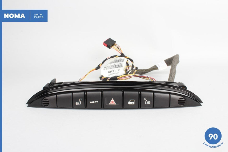 04-05 Jaguar XJ8 XJR X350 Dash Heated Seat Hazard Light Switch w/ Harness OEM