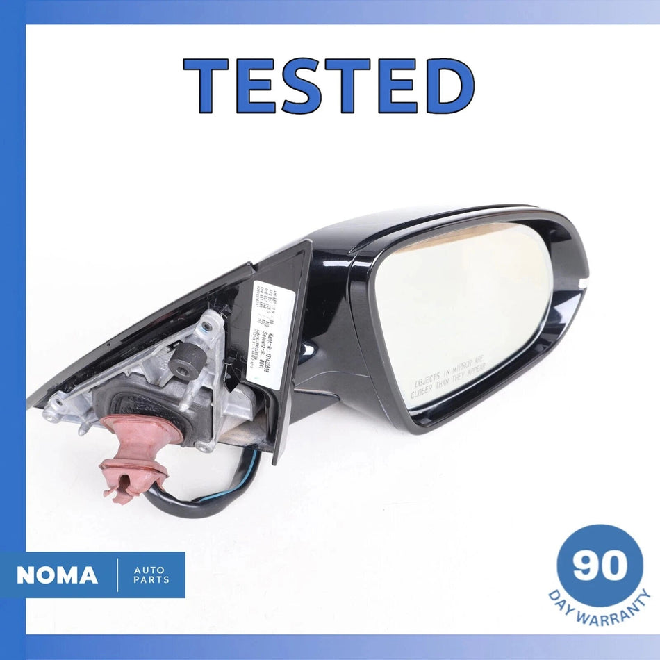 11-18 Audi D4 A8L Right Passenger Rear View Door Mirror w/ Camera Black OEM