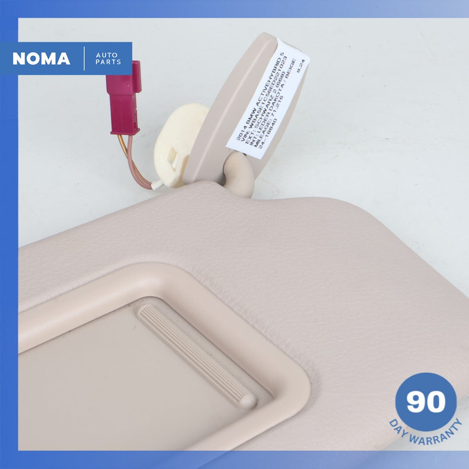 11-16 BMW F10 ActiveHybrid 5 Right Passenger Sun Visor Shade 51167248862 OEM