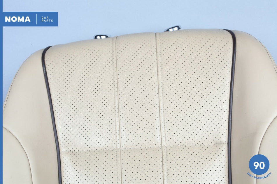 10-11 Jaguar XJ XJL Front Right Seat Upper Cushion / Perforated Leather / Cashew