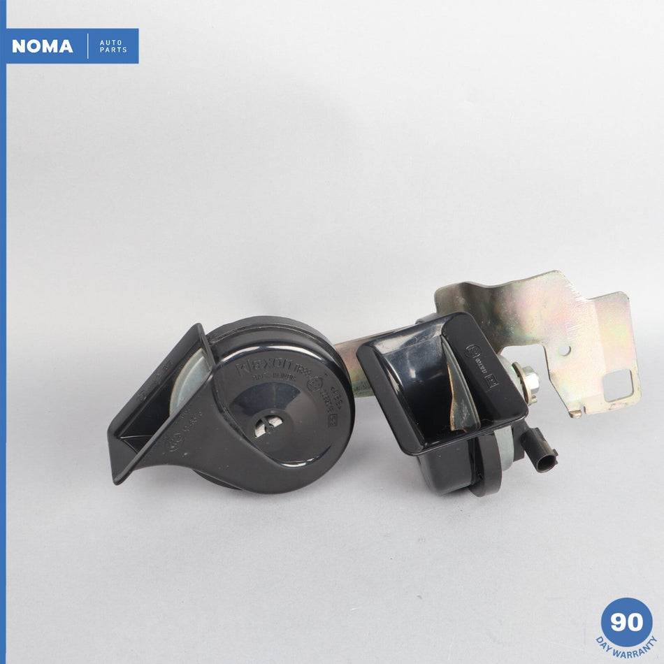 04-10 BMW 650i E63 E64 High & Low Tone Note Pitch Alarm Horn Siren Set OEM