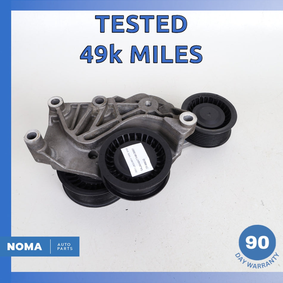 10-23 Jaguar X152 F-Type XJ S/C Engine Drive Belt Tensioner Idler Pulley OEM 49k