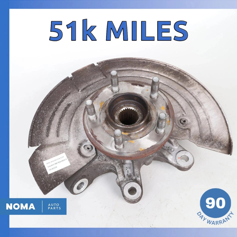 05-09 Jaguar X350 XJ8 S-Type Rear Right Spindle Knuckle Hub w/Shield OEM 51k