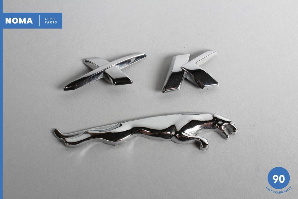 07-15 Jaguar XK X150 Rear Trunk Hatch Boot Emblem Badge Logo Emblem Set OEM