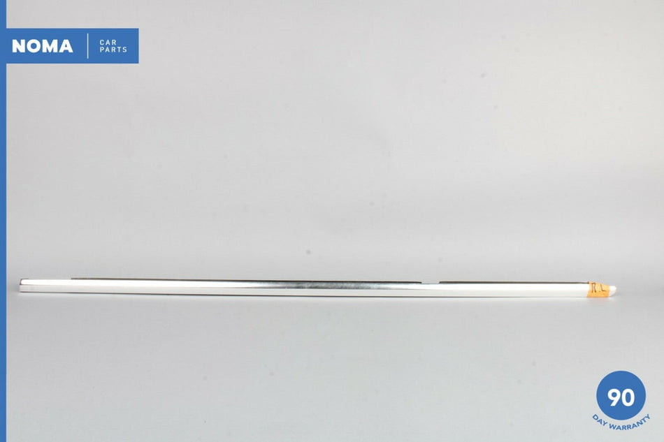 03-08 Jaguar S-Type X202 Rear Left Door Exterior Window Molding Seal Chrome OEM