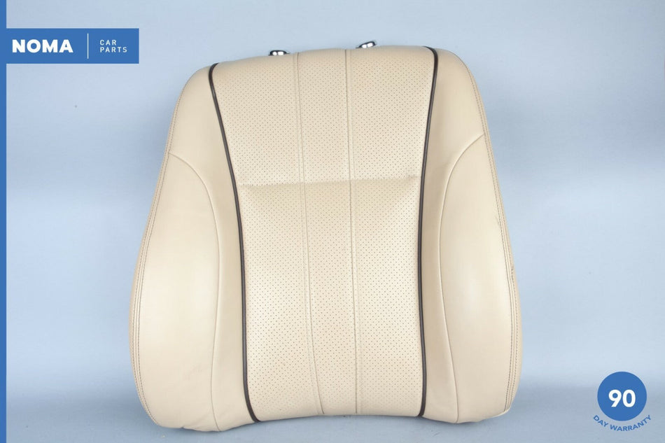 10-11 Jaguar XJ XJL Front Right Seat Upper Cushion / Perforated Leather / Cashew