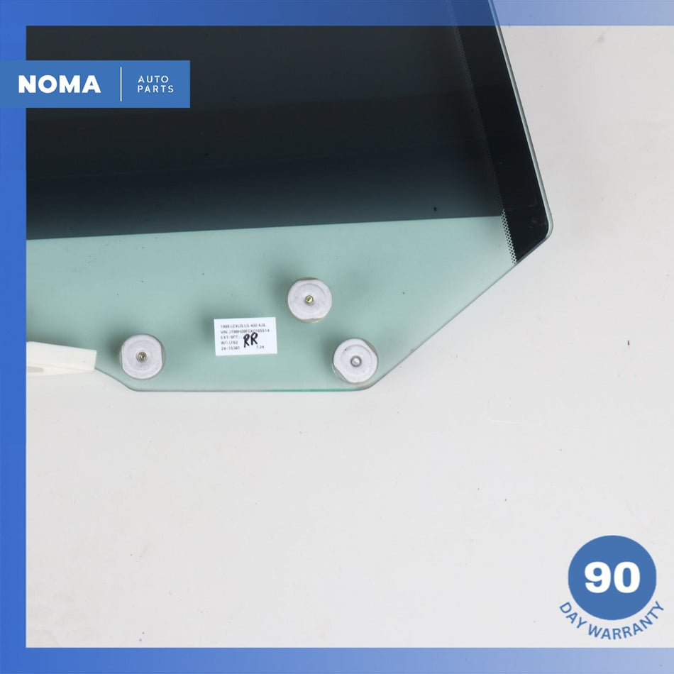 98-00 Lexus UCF20 LS400 Rear Right Passenger Door Window Glass OEM