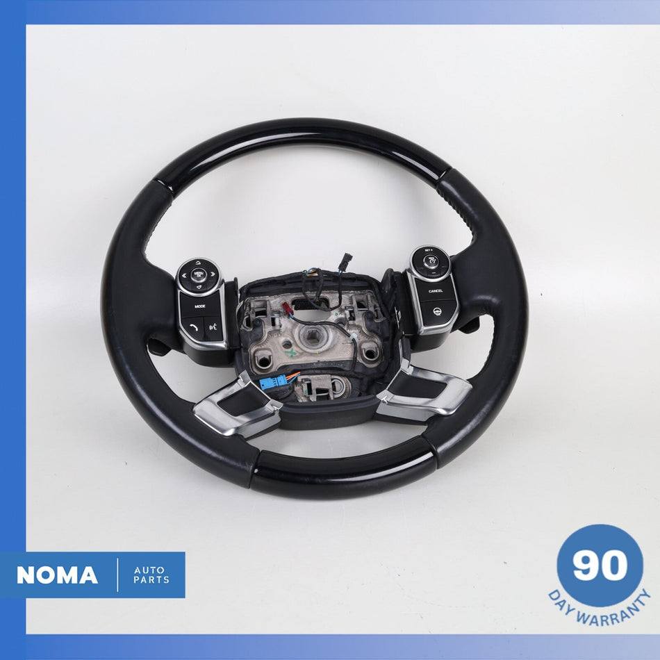 13-22 Land Rover Range Rover L405 Leather Steering Wheel Black w/ Switches OEM