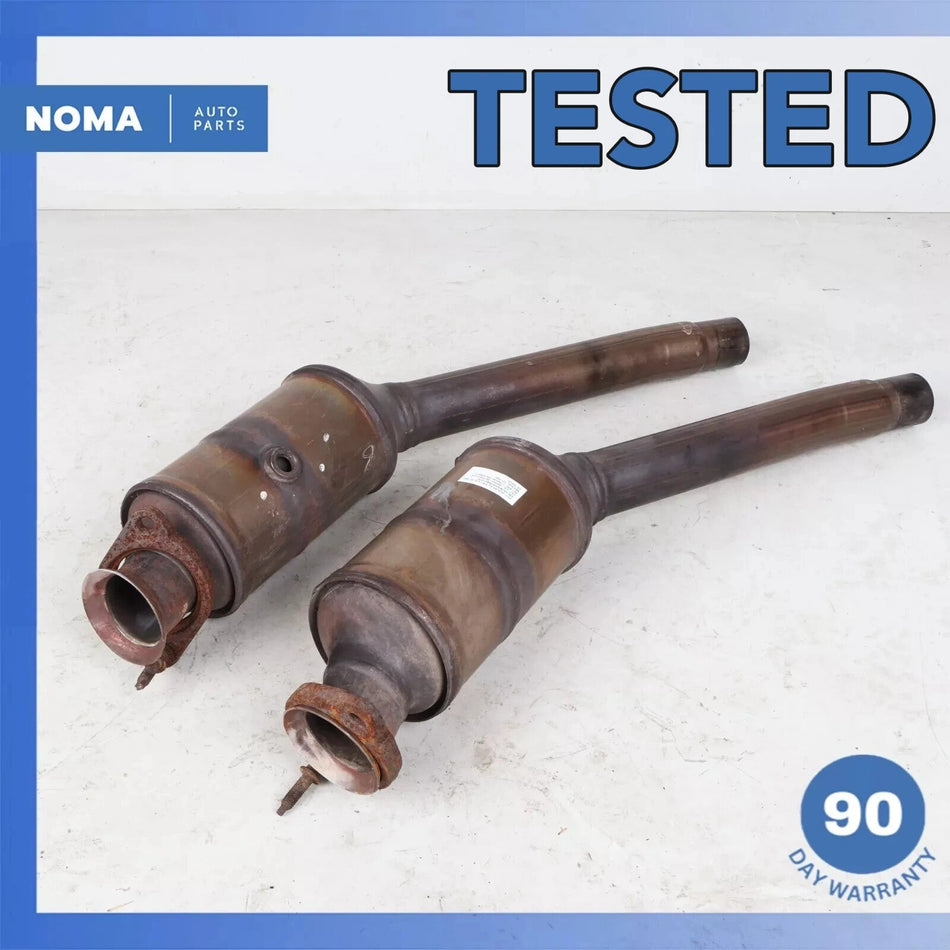 10-12 Jaguar X351 XJL XJ 5.0L Left & Right Side Exhaust Downpipe Set OEM