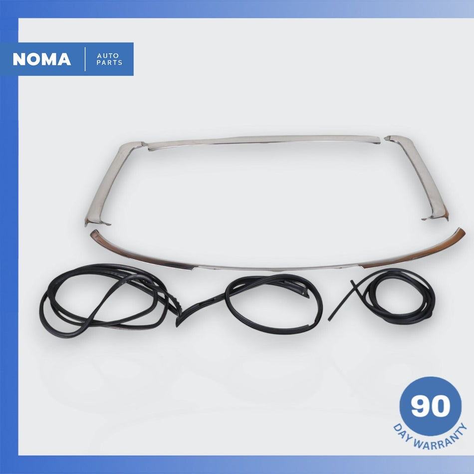 86-96 Jaguar XJS 2+2 Convertible Exterior Windshield Molding Set Chrome OEM