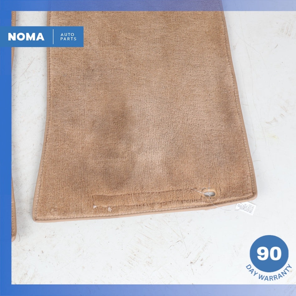 92-94 Jaguar XJ40 XJ6 Front Left & Right Floor Carpet Mat Set of 2 Beige OEM