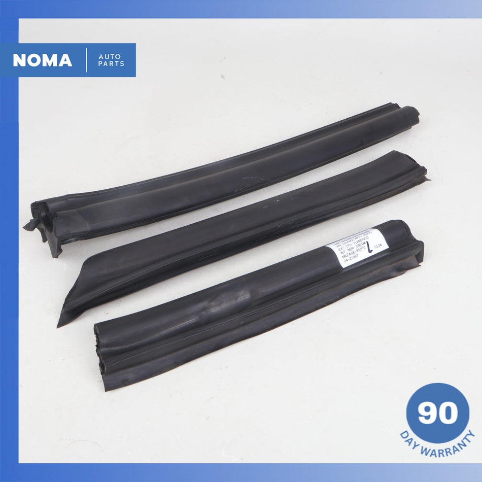 89-96 Jaguar XJS Convertible Top Roof Left Side Outside Molding Seal Set OEM