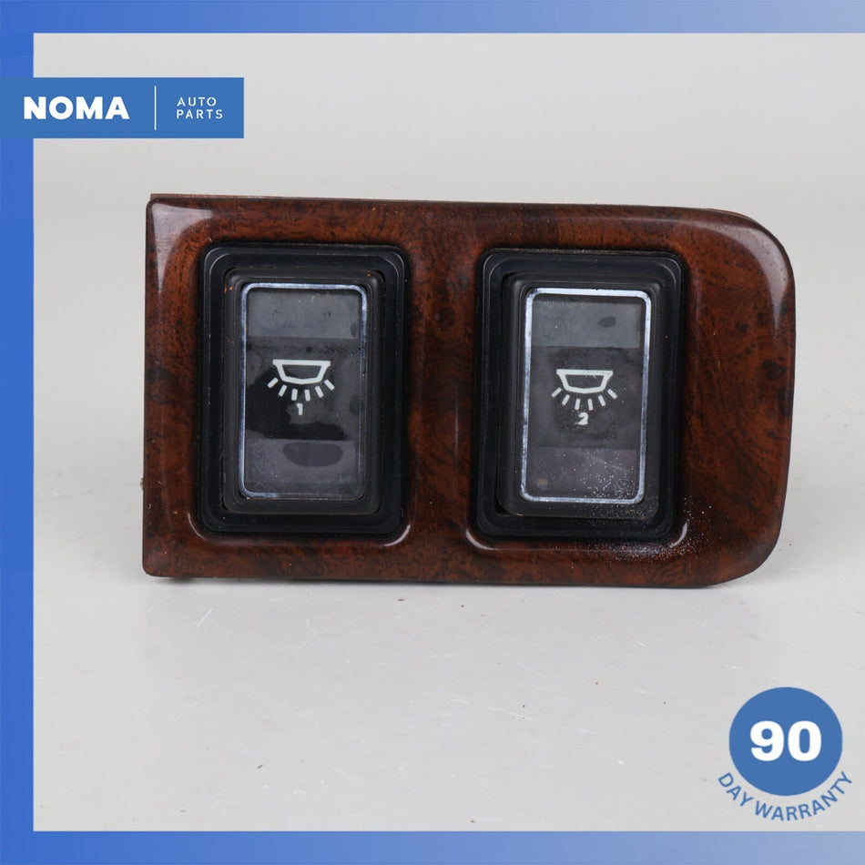 84-91 Jaguar XJS HE Series 2 Dash Map & Interior Light Switch Set w/ Bezel OEM