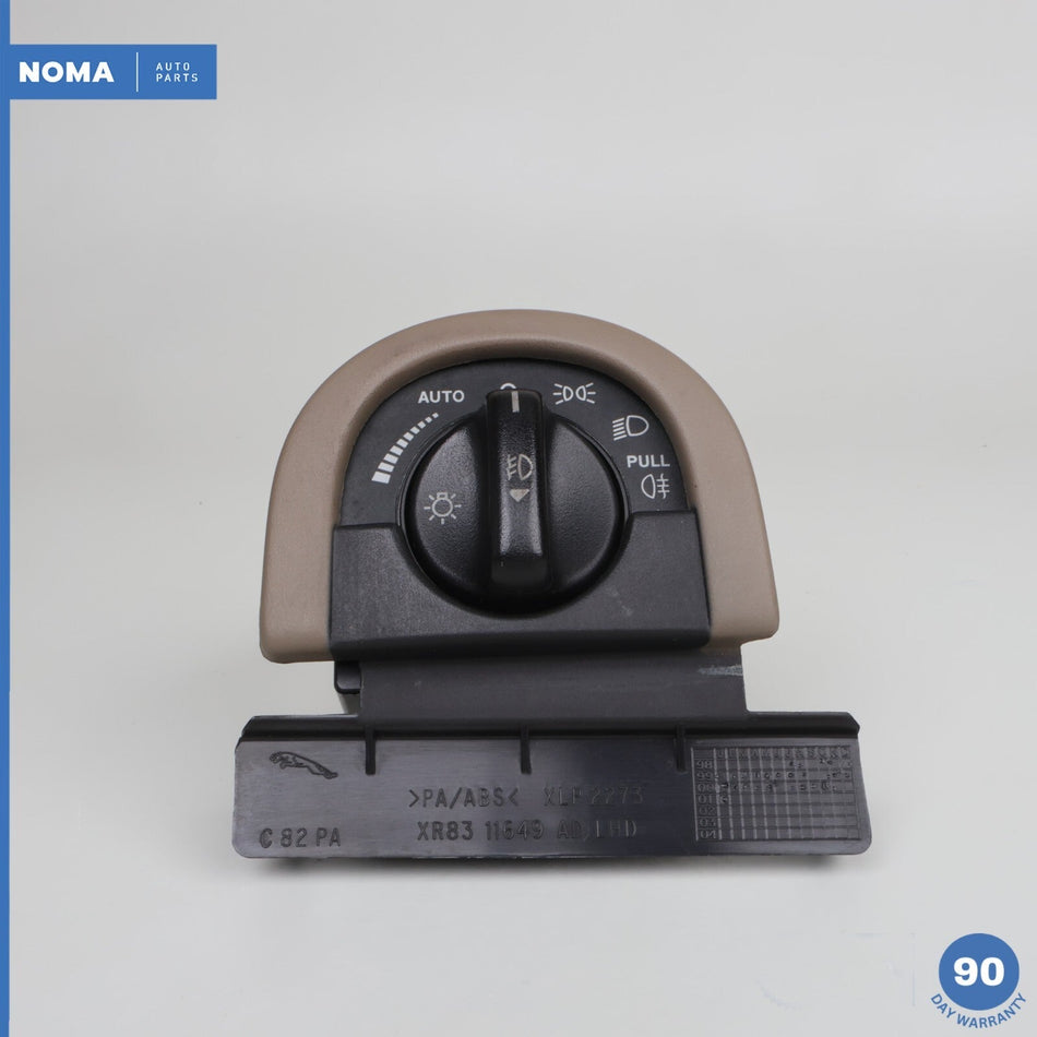 00-02 Jaguar S-Type X200 Headlight Head Lamp Fog Light Switch w/ Bezel  AEK OEM