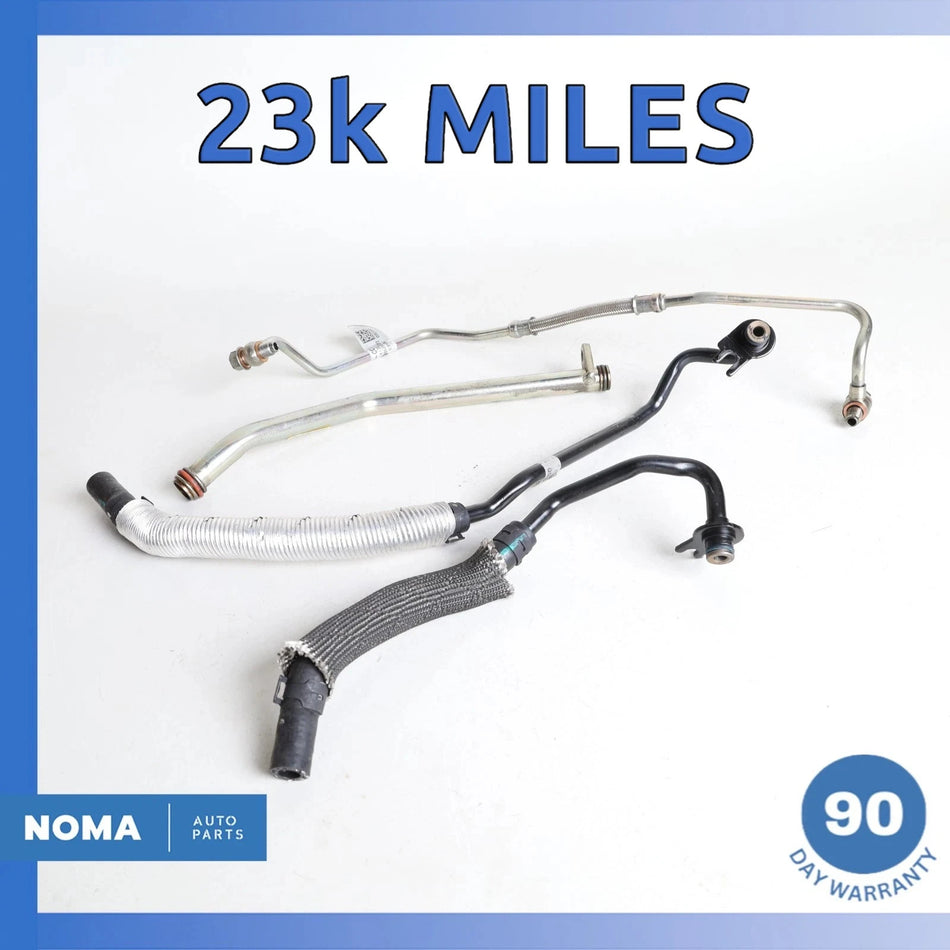 18-23 Range Rover Evoque L551 AJ20P4 Turbo Turbocharger Oil Line Set OEM 23k