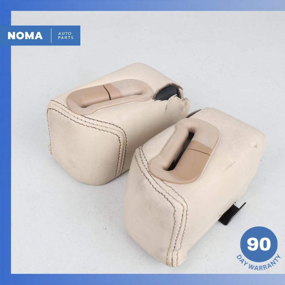 92-96 Jaguar XJS 2+2 Convertible Rear Left & Right Seat Belt Trim Cover Set OEM