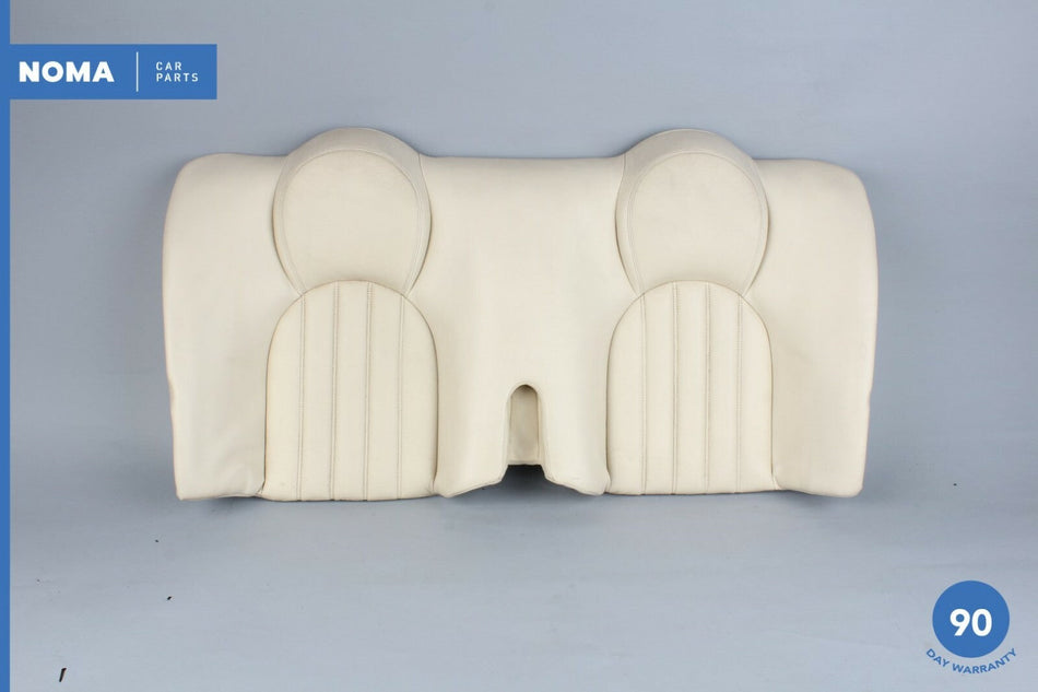 97-03 Jaguar XK8 XKR X100 Rear Seat Upper Top Cushion Ambla Leather Cream OEM