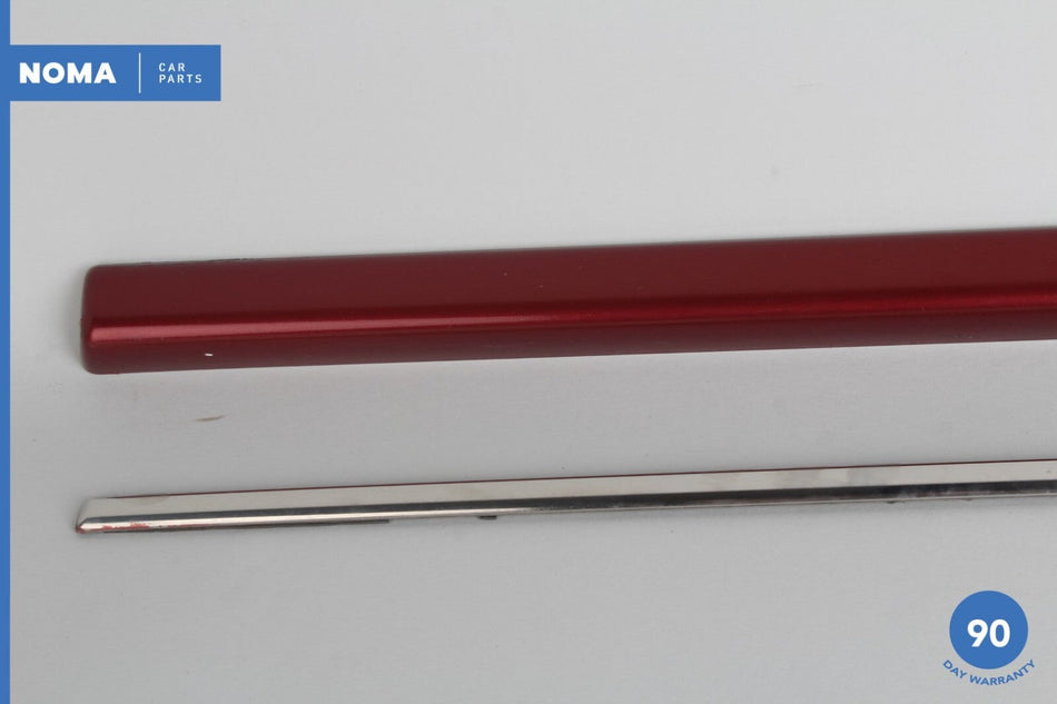 95-97 Jaguar XJ6 XJR VDP X300 Front Right Door Lower Molding Trim Set Red OEM