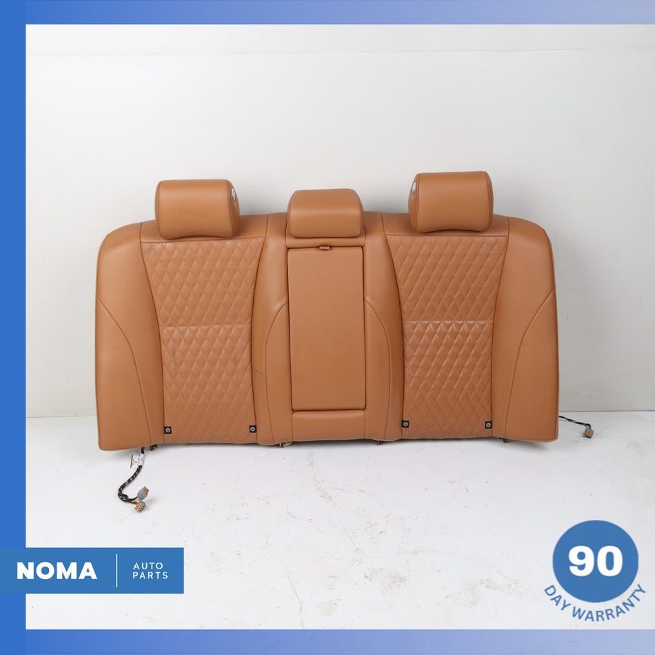 10-19 Jaguar X351 XJL XJR XJ Rear Top Upper Seat Cushion w/ Headrests Brown OEM