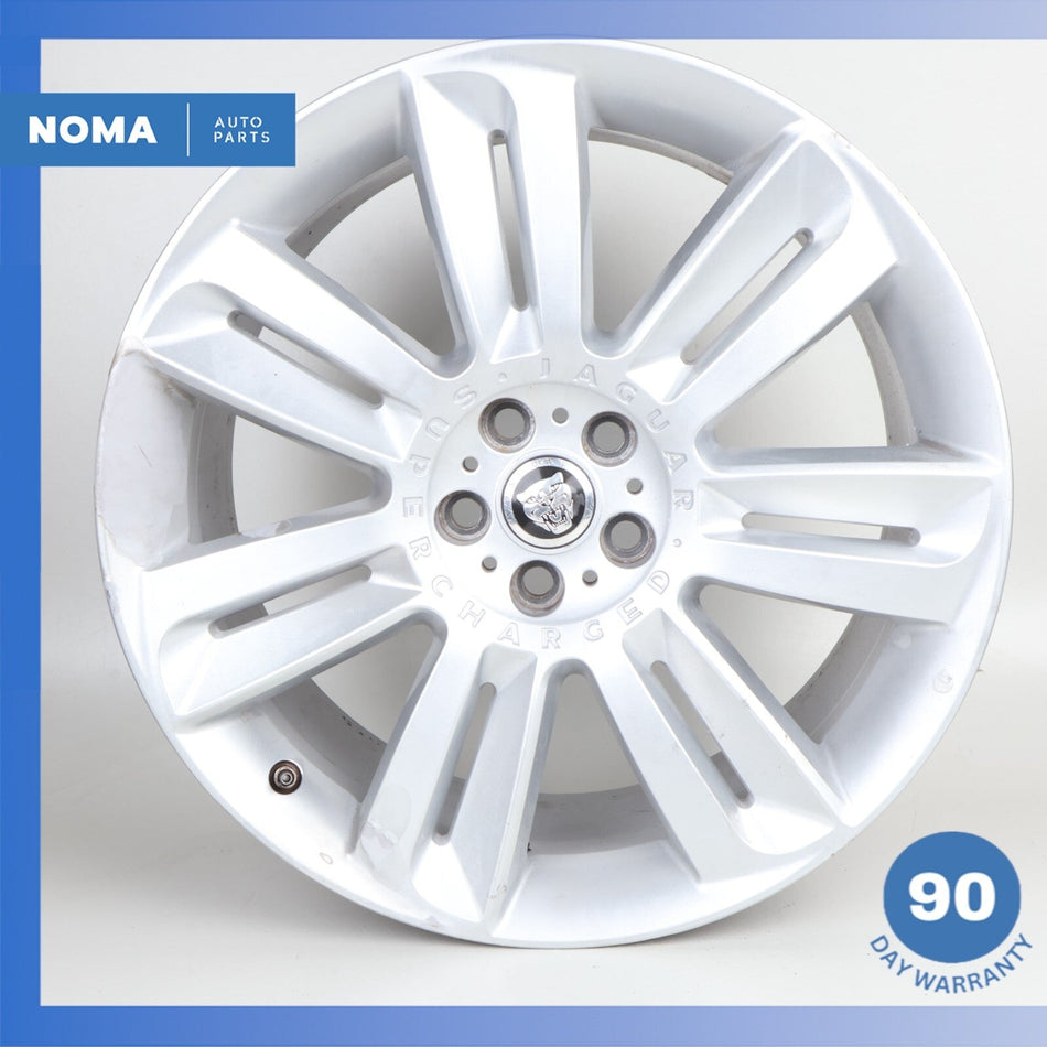 09-15 Jaguar X250 XFR XF Nevis 9.5 x R20 20" Rear Wheel Rim Silver OEM