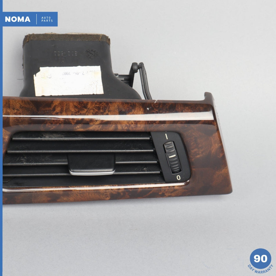 07-13 BMW 335i E92 Front Upper Center Dash Board Wood Trim Panel 7132851 OEM