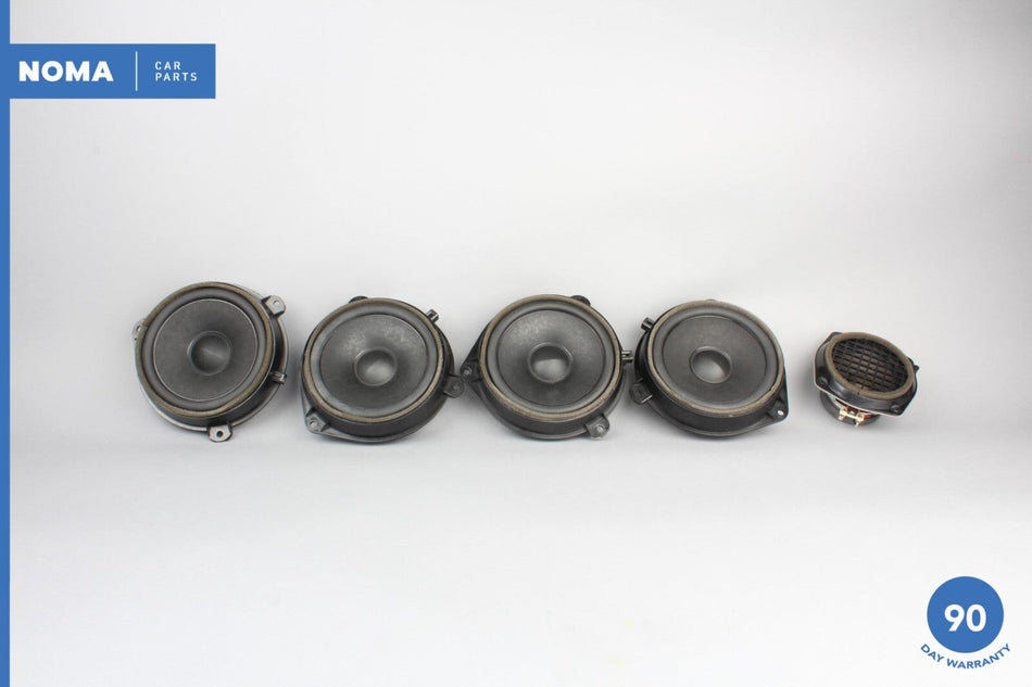 07-15 Jaguar XK XKR X150 Front & Rear / Right & Left Side Speaker Set of 5 OEM