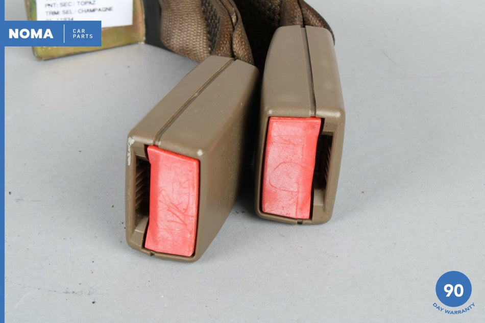 05-08 Jaguar S-Type X204 Rear Back Center Twin Double Seat Belt Buckle AMB OEM