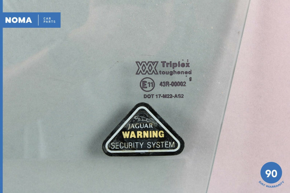 98-03 Jaguar XJ8 XJR Vanden Plas X308 Front Left Driver Side Window Glass OEM