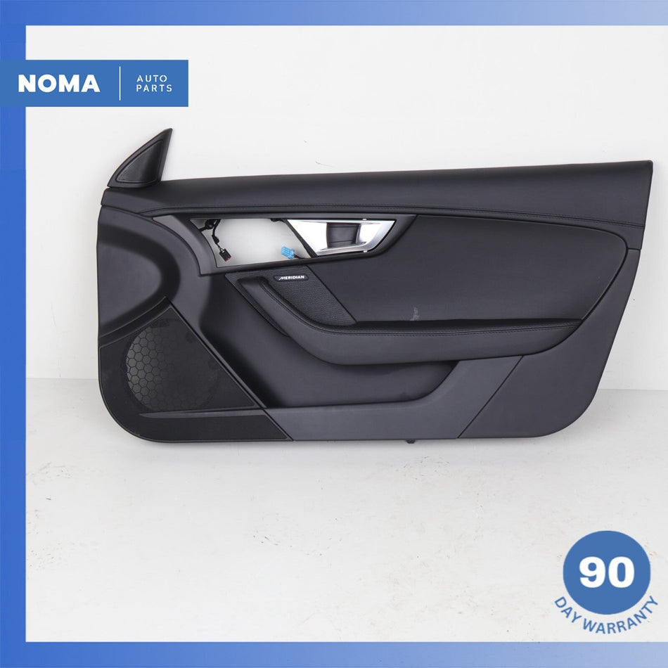 14-20 Jaguar X152 F-Type Right Passenger Side Interior Door Trim Panel Black OEM