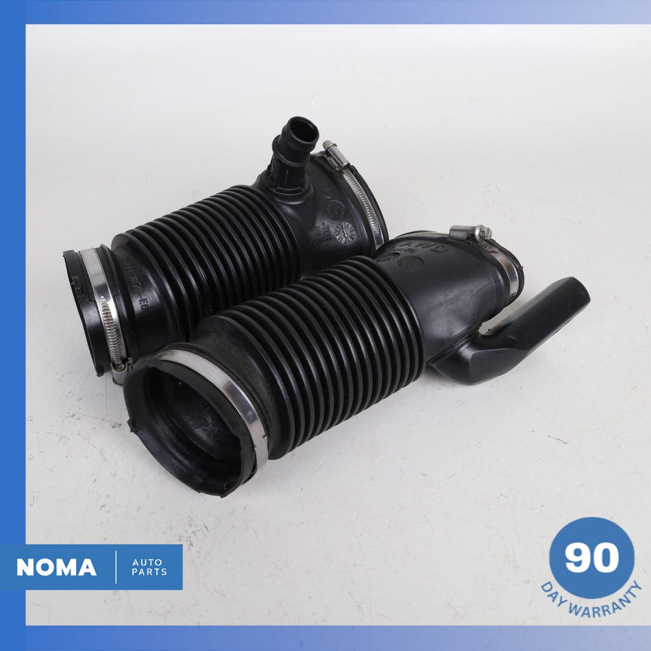 13-19 Jaguar X351 XJ 3.0 S/C Air Cleaner Intake Resonator Duct Hose Set OEM 28k