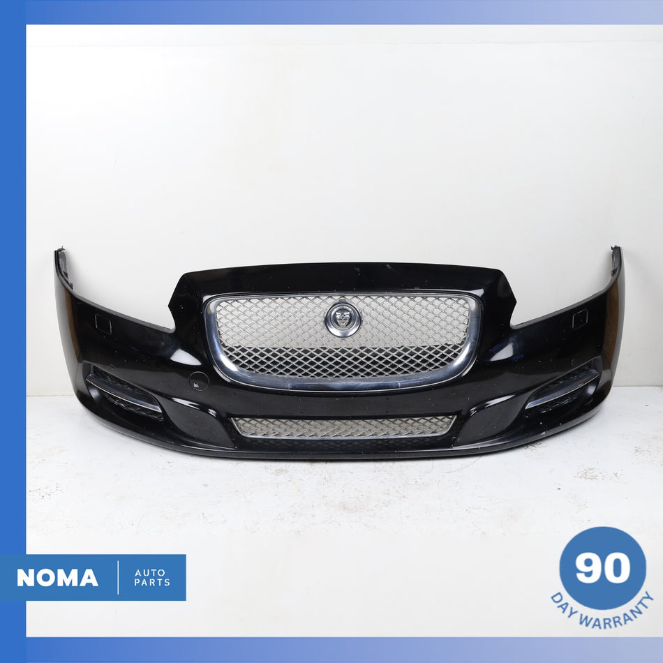 10-15 Jaguar X351 XJ XJR Front Bumper Cover Panel Assembly Black C2D5386 OEM
