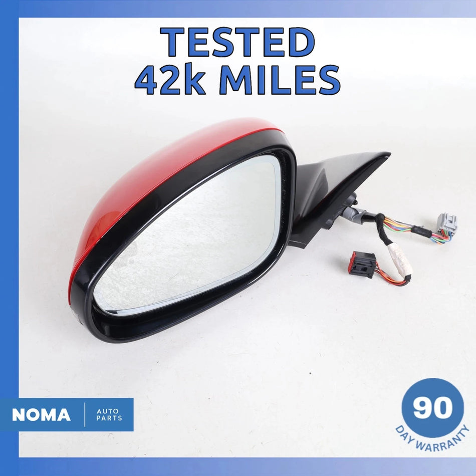14-24 Jaguar X152 F-Type Left Side Rear View Door Mirror w/ Blind Spot OEM 42k