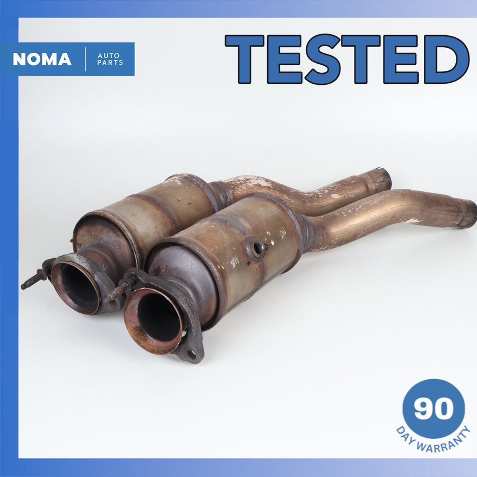 10-15 Jaguar X150 XK XKR Left & Right Side Exhaust Downpipe Set of 2 OEM