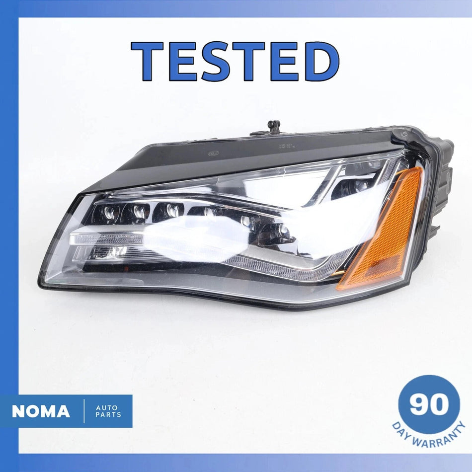 11-14 Audi D4 A8L Left Driver Side Headlight Lamp LED 4H0941029AJ OEM