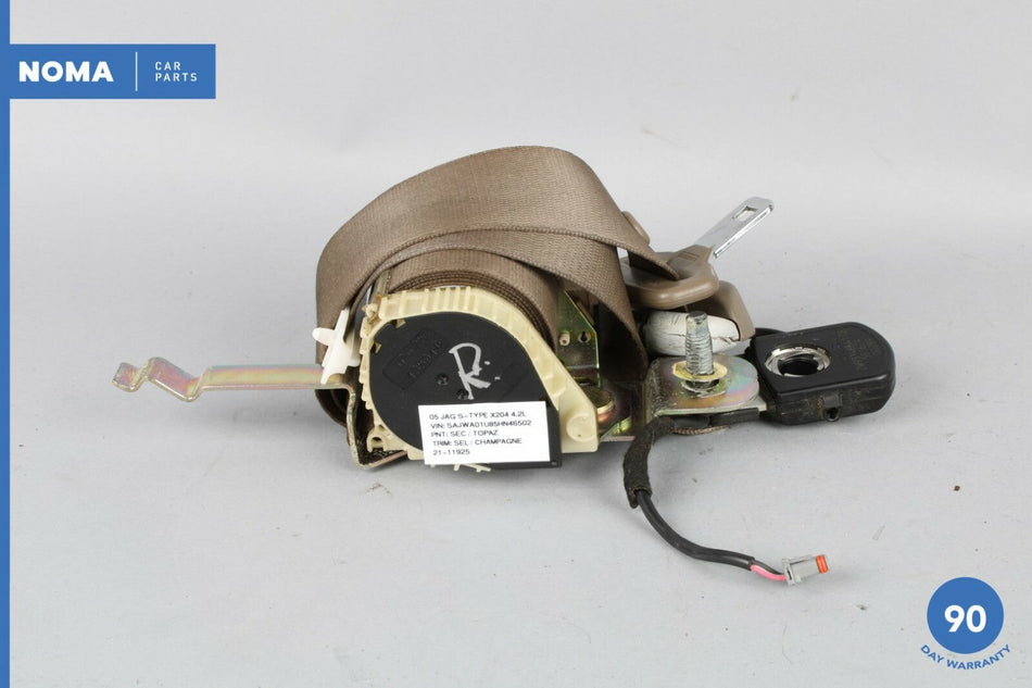 05-07 Jaguar S-Type X204 Front Right Passenger Side Seat Belt Retractor AMB OEM