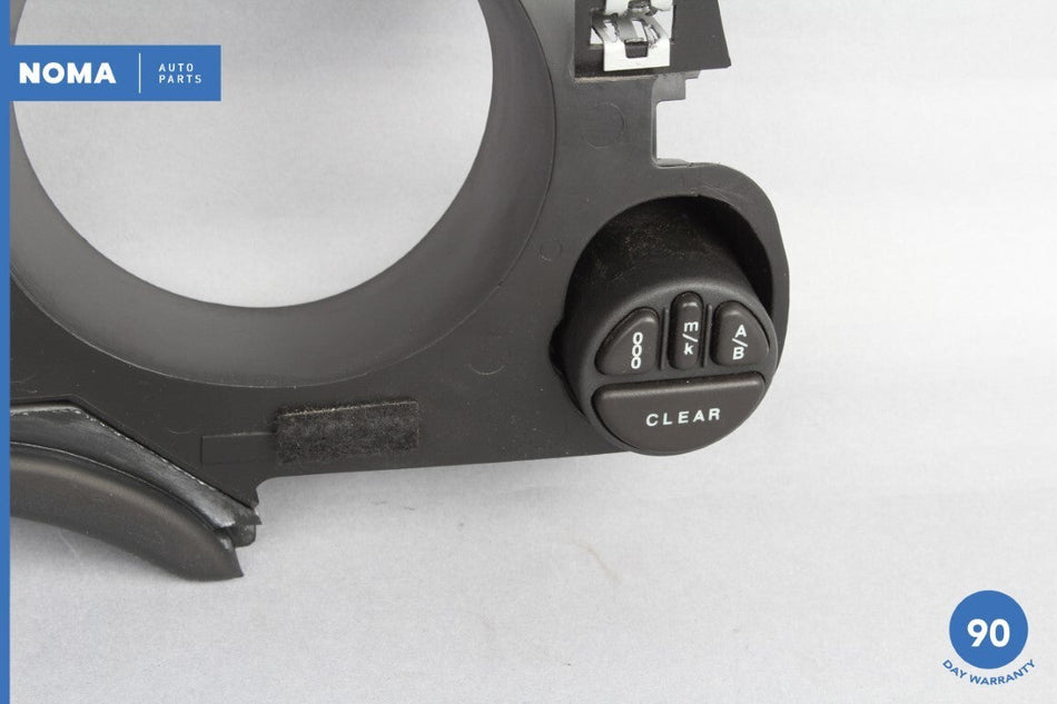 98-03 Jaguar XJR XJ8 VDP X308 Speedometer Cluster Surround Bezel w/ Switch OEM