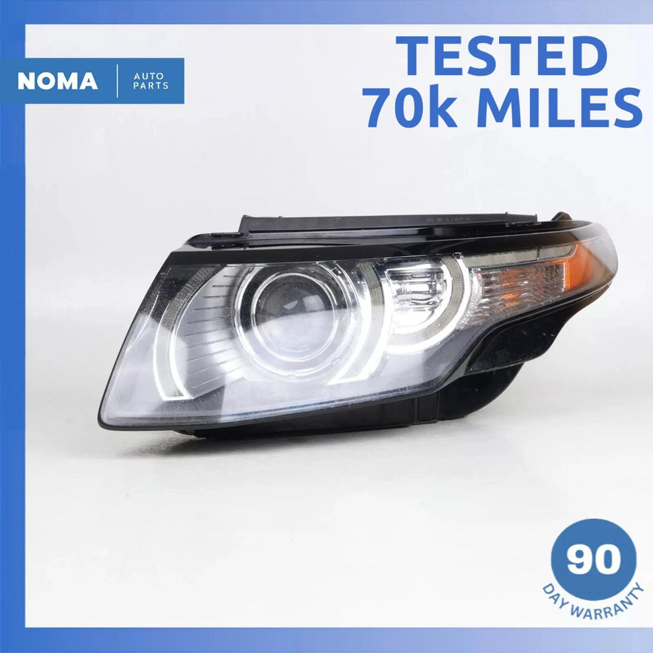 12-15 Range Rover Evoque L538 Left Headlight Lamp Light Bi-Xenon AFS OEM 70k