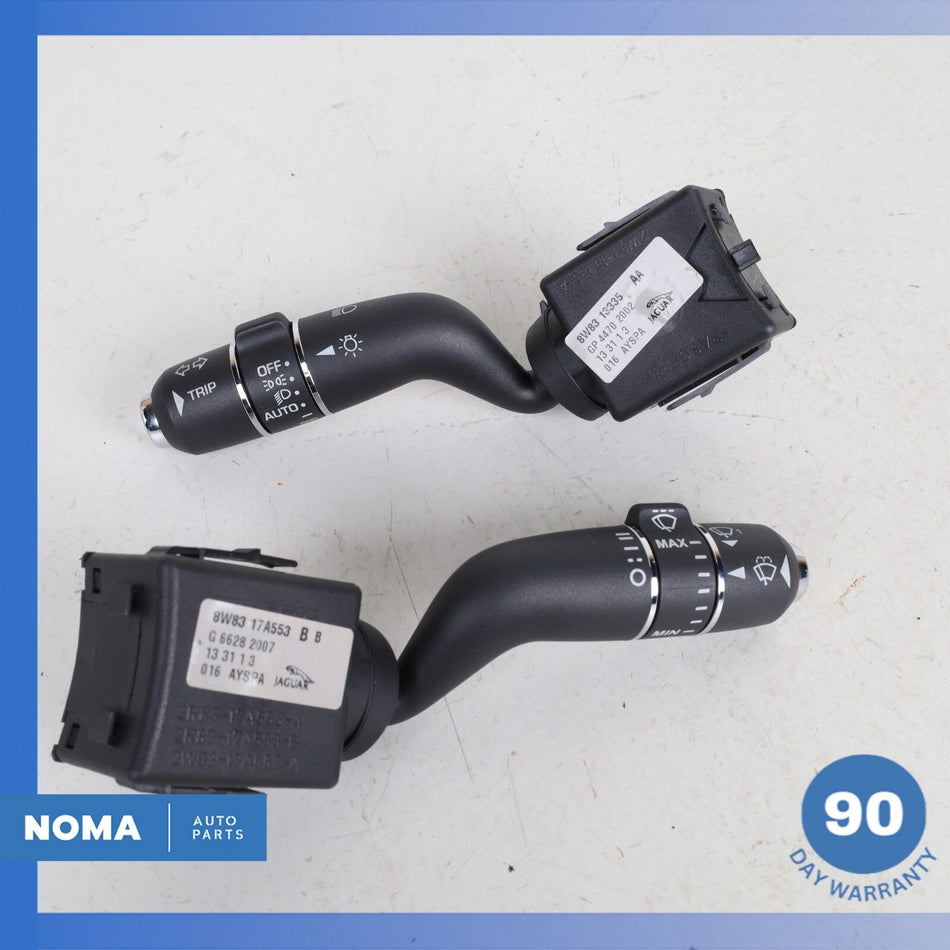 10-22 Jaguar X351 XJ F-Type Headlight Turn Signal Wiper Control Switch Set OEM