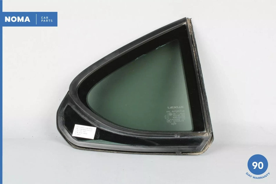 07-17 Lexus LS460 USF40 Rear Right Passenger Side Door Quarter Window Glass OEM