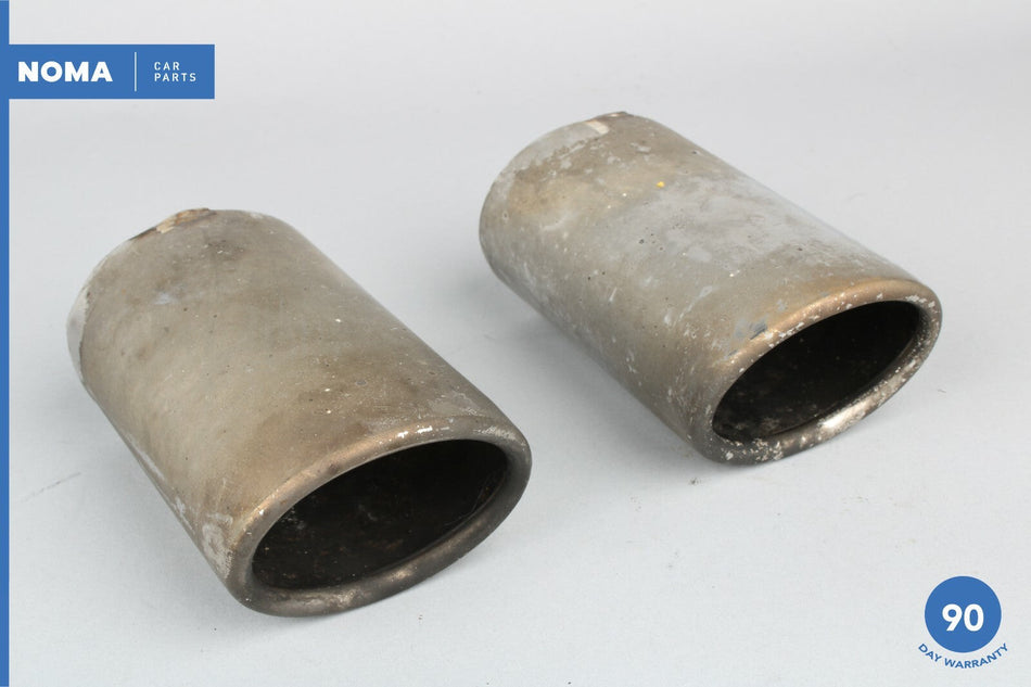 97-03 Jaguar X100 XK8 Rear Left and Right Exhaust Muffler Tip Set of 2 OEM