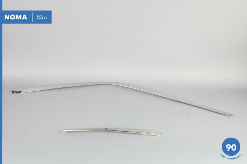 95-97 Jaguar XJ6 VDP X300 Front Right Side Door Window Molding Chrome Set OEM