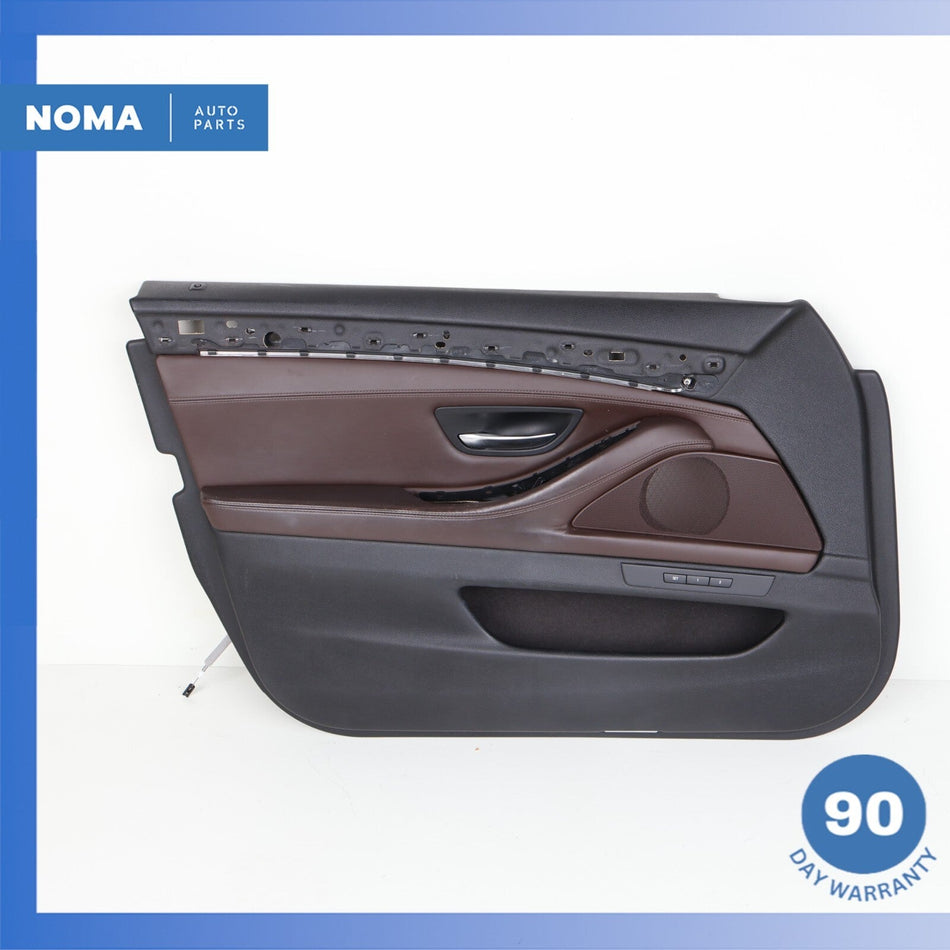 11-16 BMW F10 528i 535i Front Left Interior Door Panel Assembly Nappa Brown OEM