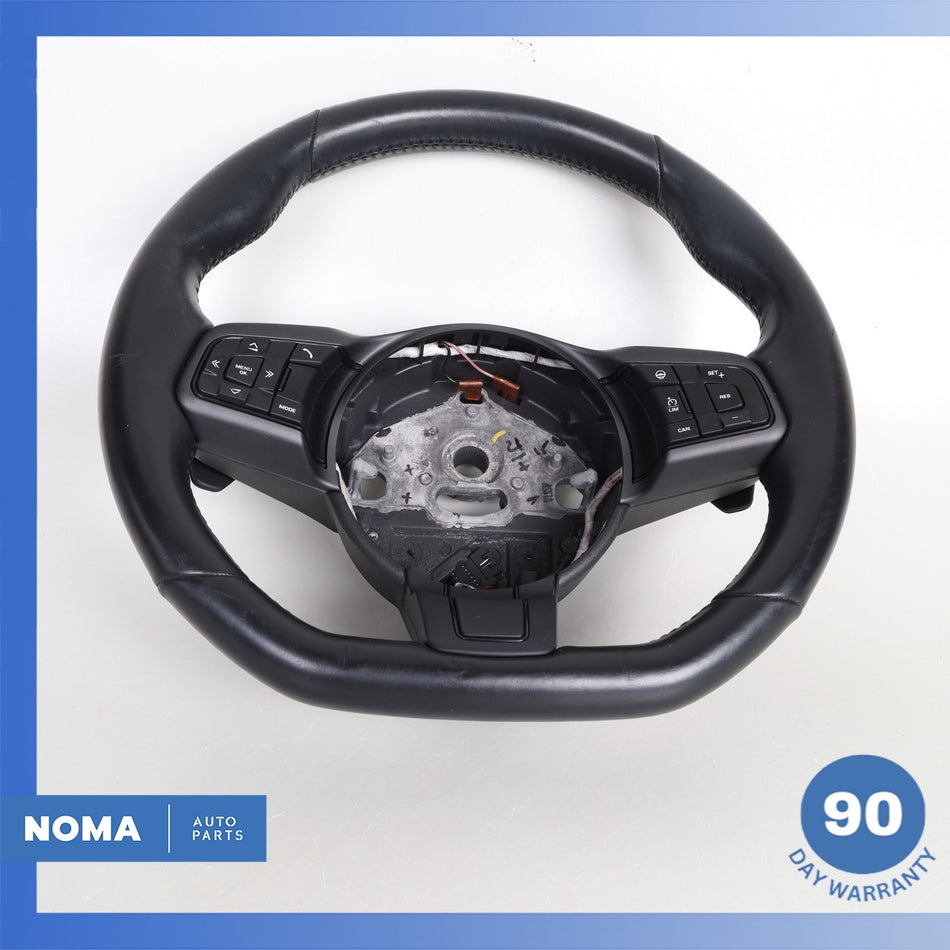 14-20 Jaguar X152 F-Type Sport Steering Wheel w/ Paddle Shifters Black OEM 34k
