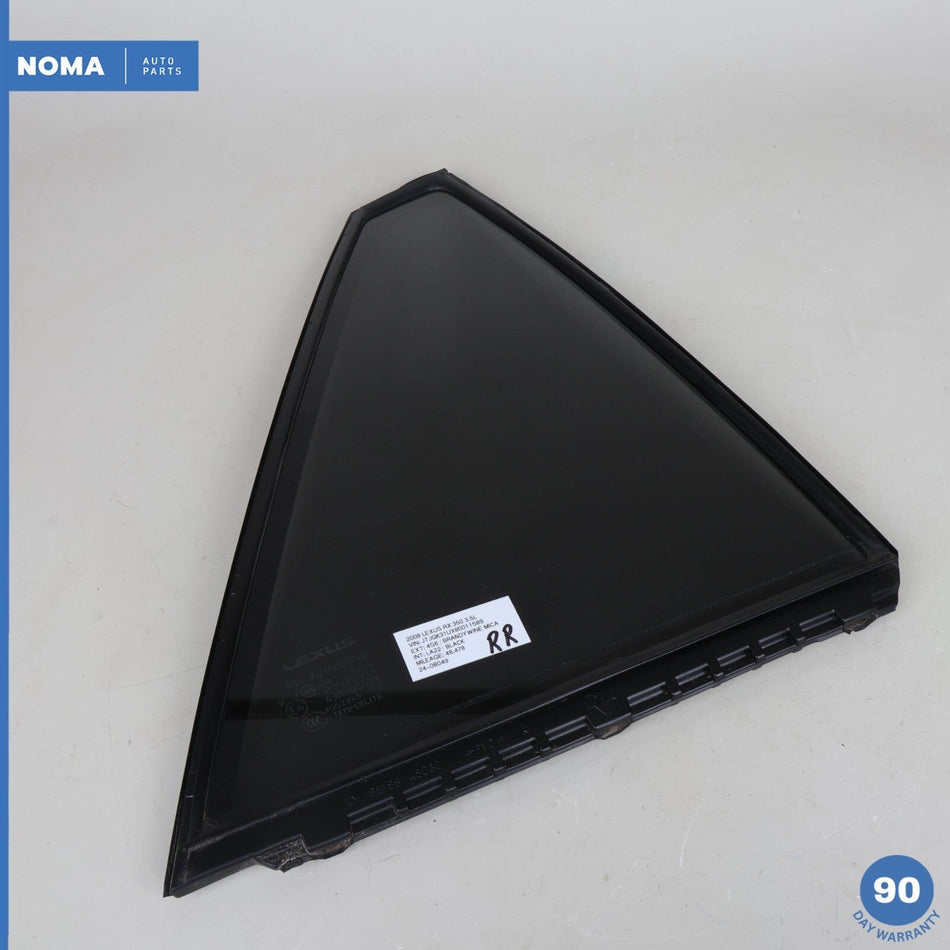 04-09 Lexus XU30 RX350 RX400h Rear Right Passenger Door Window Glass OEM 48k