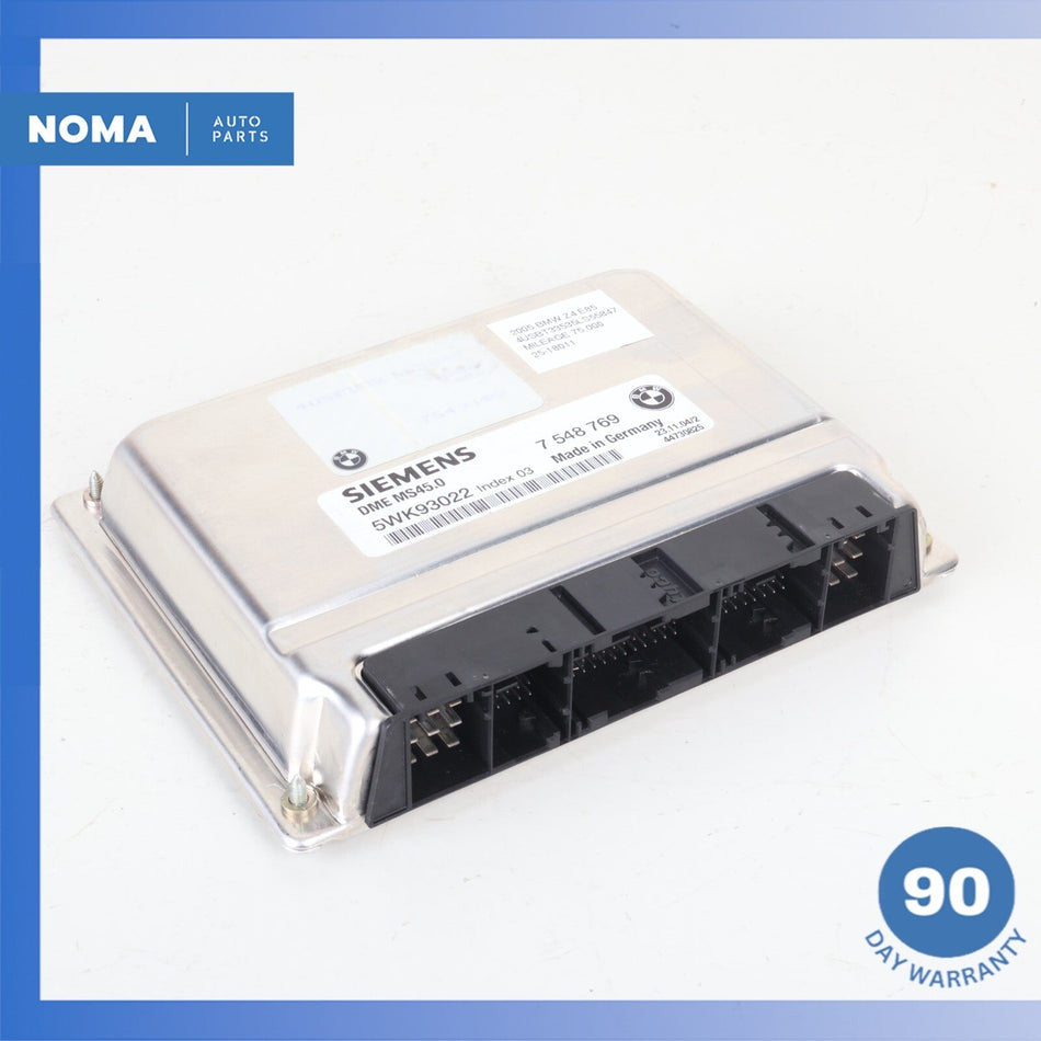 03-05 BMW E85 Z4 X3 ECU DME Engine Control Module Unit OEM 75k