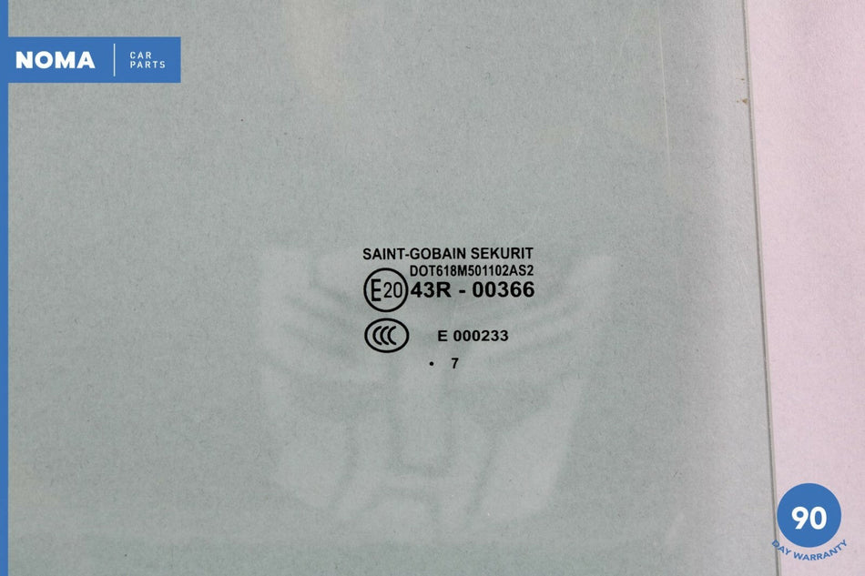 06-09 Jaguar XJ8 X350 X358 SWB Rear Right Passenger Side Door Window Glass OEM