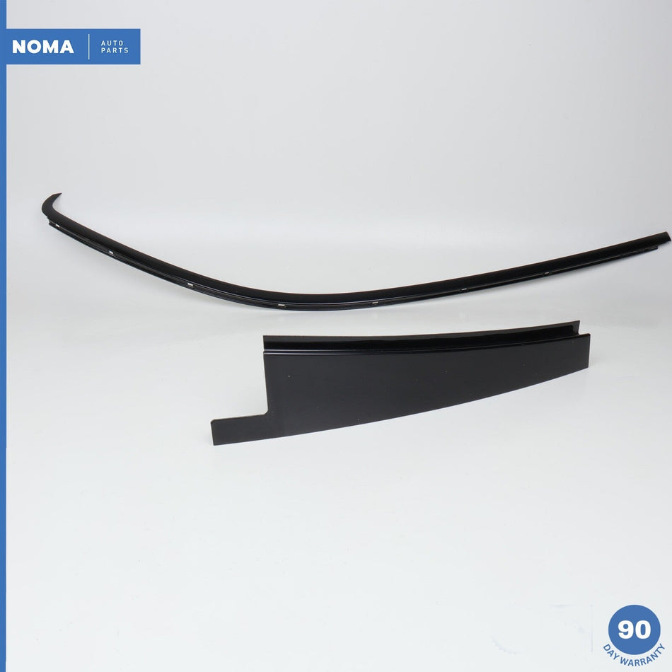 04-09 Jaguar XJ8 XJR SWB Rear Left Door Window Outer Molding Strip Set Black OEM