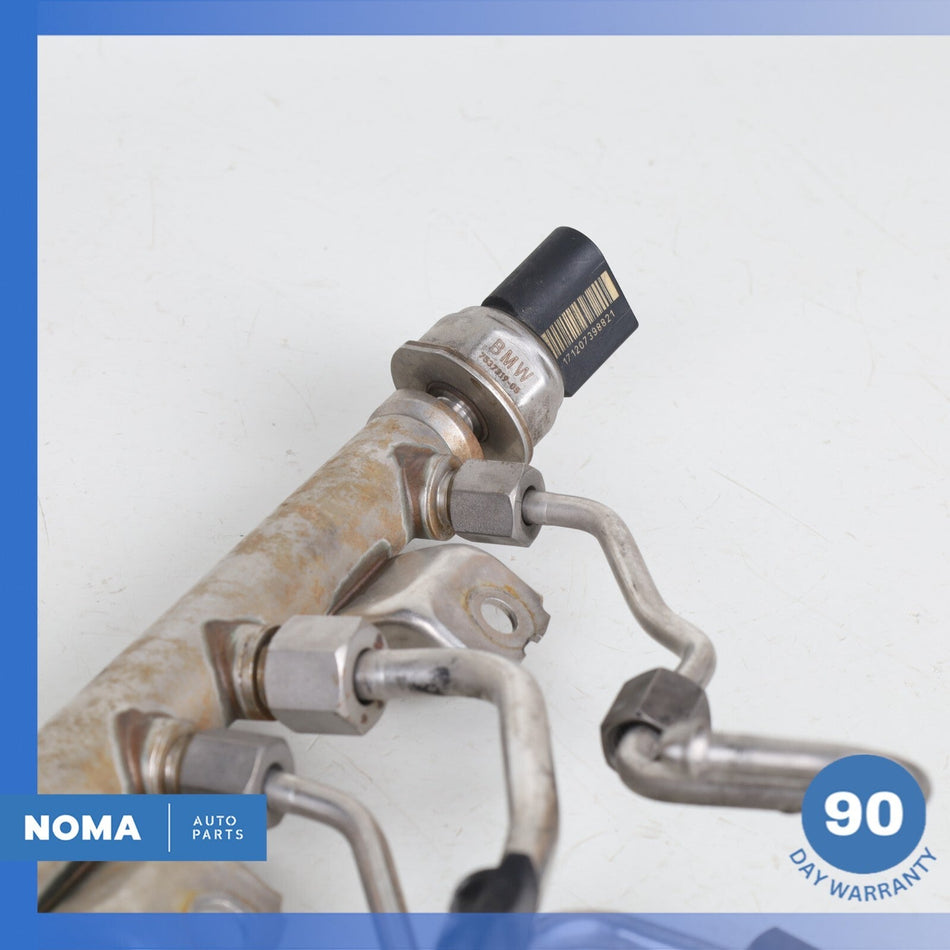 08-14 BMW F10 550i 750Li N63B44 4.4L Engine Fuel Injection Rail Set OEM